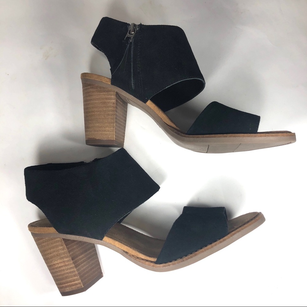 Toms Majorca Cutout Suede Sandals Size 9.5 M